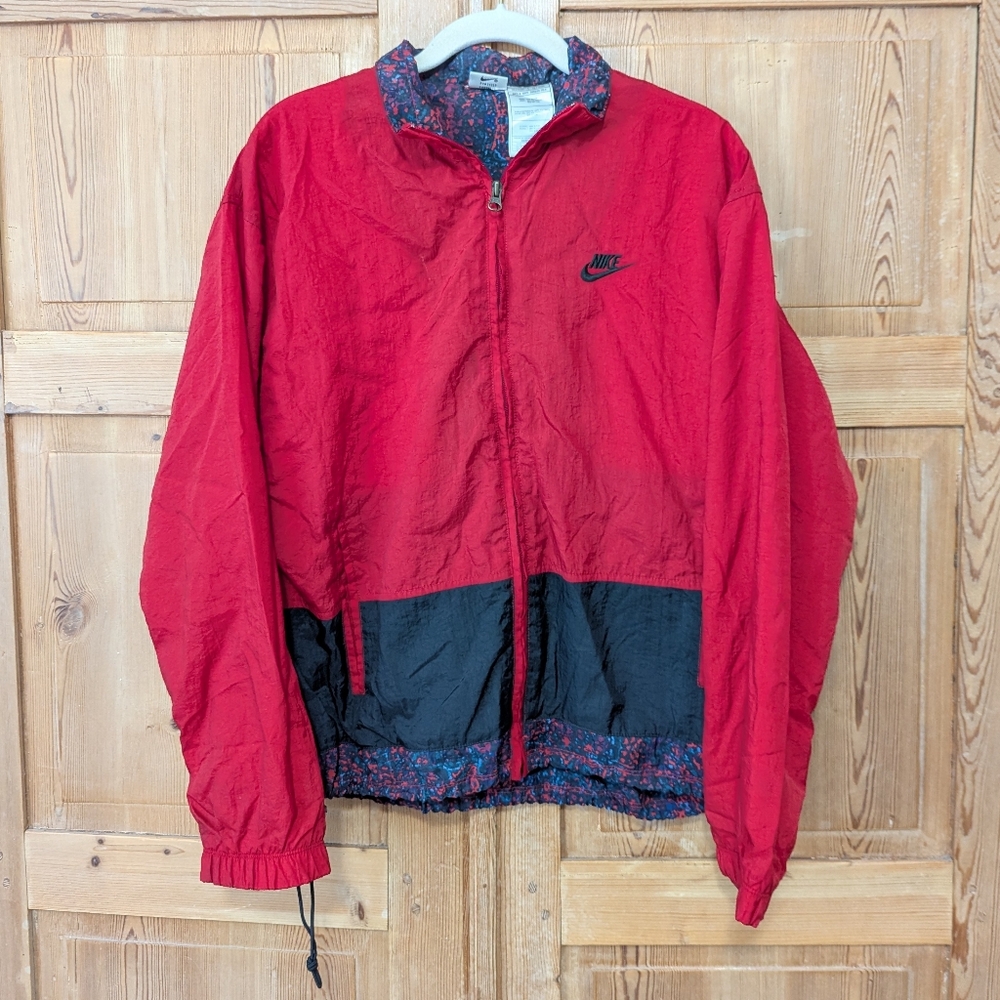 VTG Nike KL4 Windbreaker Zip Jacket Medium 920220 Red